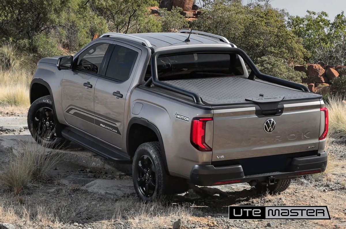 2023 Amarok with Utemaster Load Lid to suit Sports Bars With Logo v2