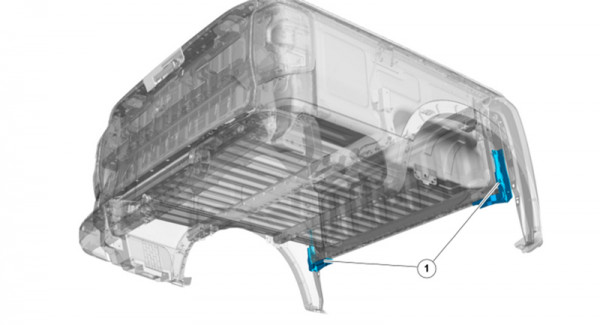 J Brace to suit 2023 VW Amarok Utemaster Centurion Canopy Mounting