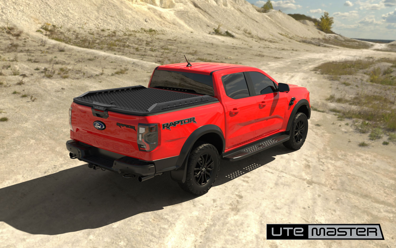 New 2022 Ford Ranger Raptor Accessories Hard Lid Load LId Utemaster Red Black Offroad Best Tough Tub Ute Lid