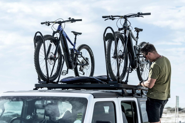 Roof Rack with Bike Carrier setup