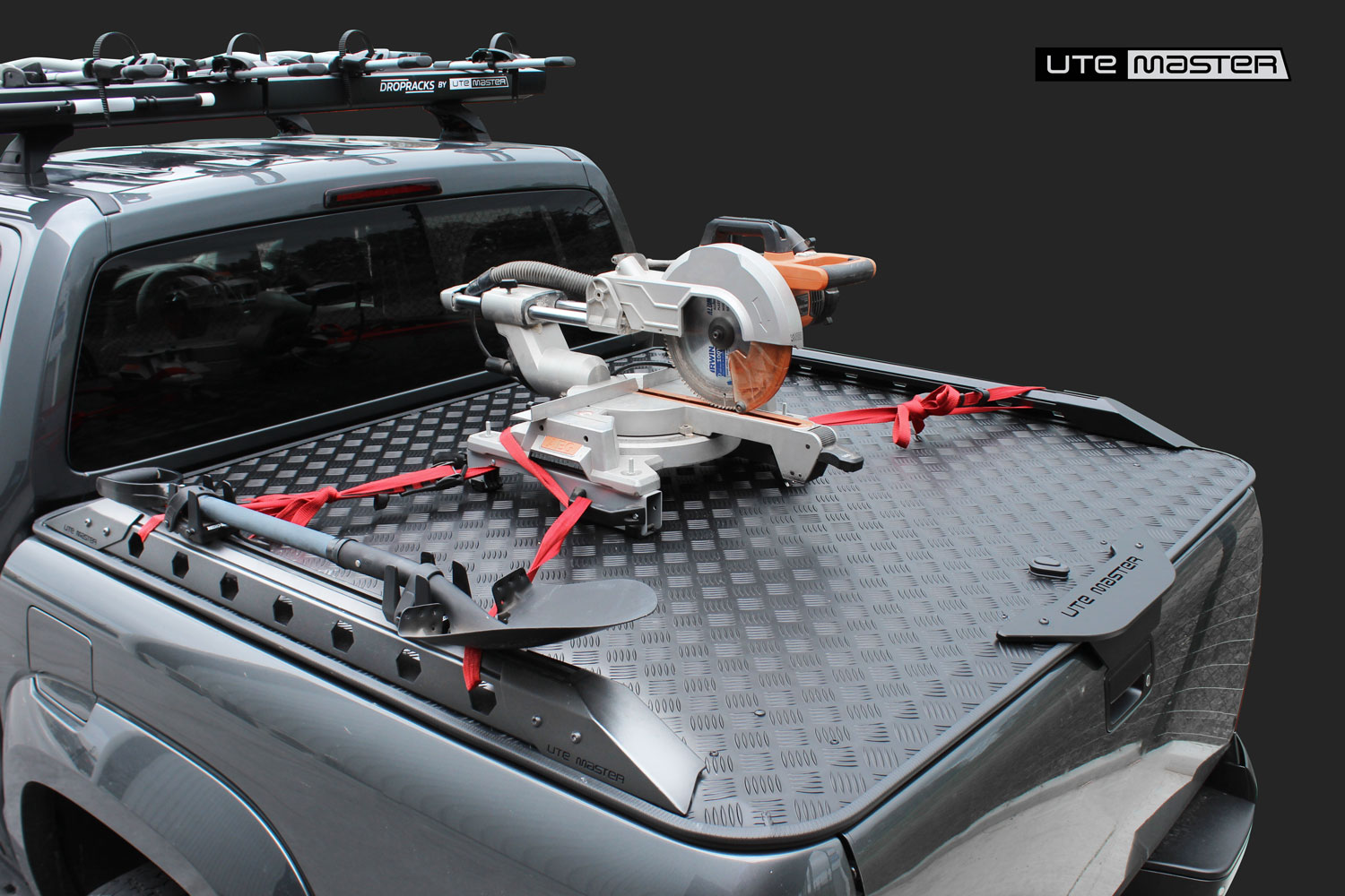 Utemaster Destroyer Side Rails Volkswagen Amarok Hard Lid Roller Cover