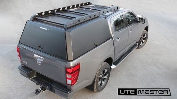 2021 Mazda BT50 Centurion Ute Tub Aluminium Canopy Cantilever Roof Rack Grey Black