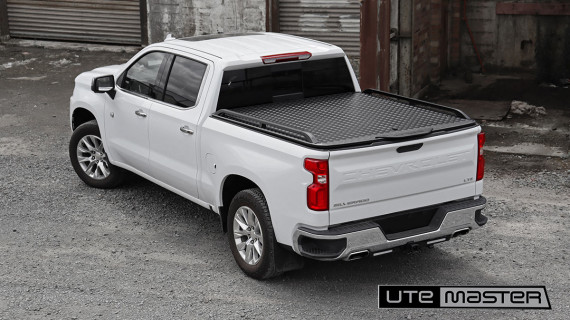 Chevrolet Silverado Hard Lid Pickup White Side Rails Utemaster Load Lid