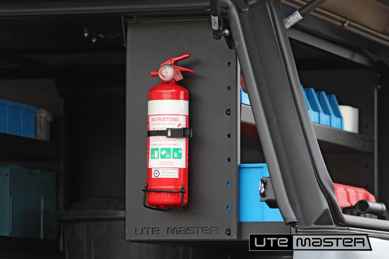 Fire Extinguisher Holder in Builders Ute Tradie