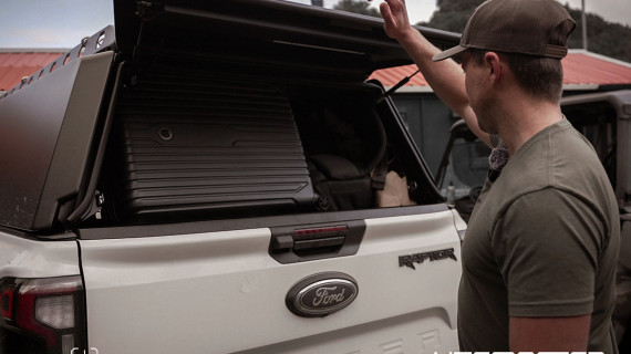 Ford Ranger Raptor Ute White Hunting Fishing Roof Rack Utemaster Centurion 13 v4