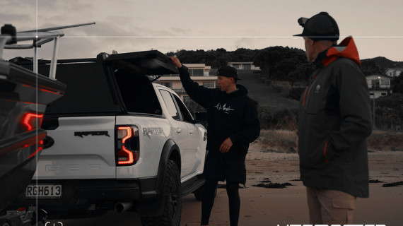 Ford Ranger Raptor Ute White Hunting Fishing Roof Rack Utemaster Centurion 2 v2