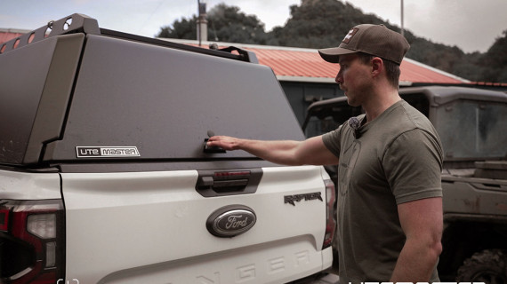 Ford Ranger Raptor Ute White Hunting Fishing Roof Rack Utemaster Centurion 3 v4