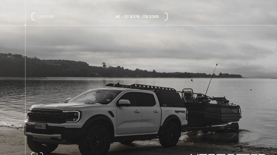 Ford Ranger Raptor Ute White Hunting Fishing Roof Rack Utemaster Centurion 5 v4