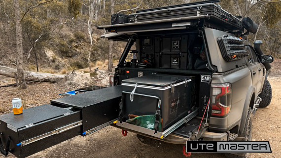 Ford Ranger sport 2025 Black Tub Canopy Overlanding setup