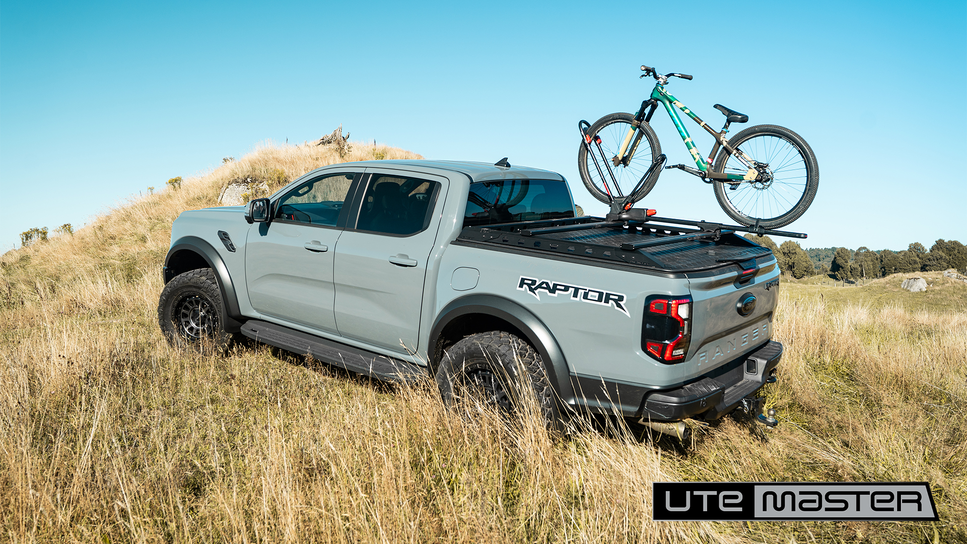 Ford Raptor Bike Rack on Hard Lid Ute Tub Cover