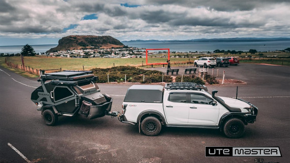 Load Lid Overland Camper Trailler Wrapped Dmax Isuzu