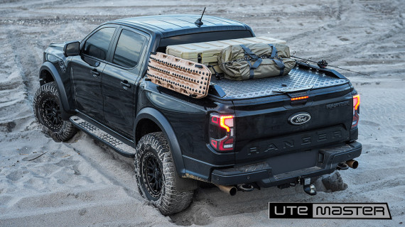 Load Lid Utemaster Hard Lid Adventure Setup Ute Accessories Next Gen Ranger Raptor Black