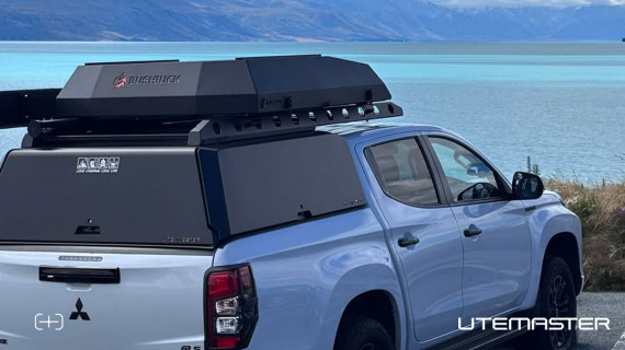 Mitsubishi Triton Ute White Camping Rooftop tent Centurion Canopy Utemaster 2 v2