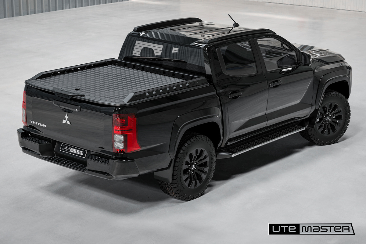 Next Gen Mitsubishi Triton VRX GLX GLXR Ute Lid Accessories Black Utemaster Ute Hard Lid