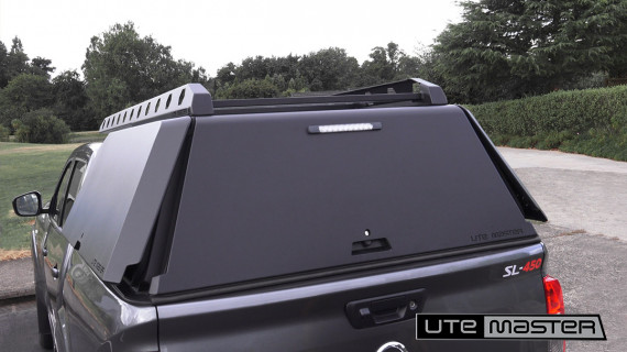 Nissan Navara Canopy Grey Dog Animal Dog Vent Centurion Canopy Utemaster