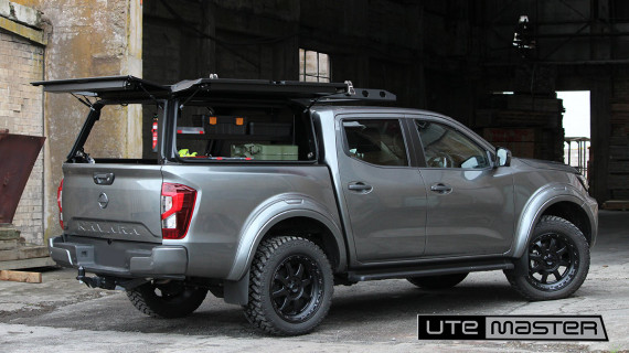 Nissan Navara Grey Utemaster Centurion Canopy 4x4