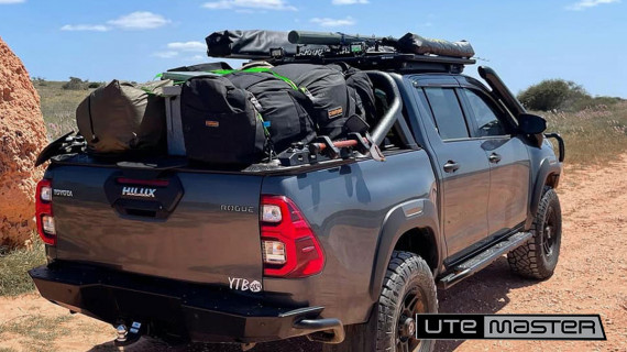 Overlanding Toyota Hilux Utemaster Load Lid Loaded Sports Bar v2