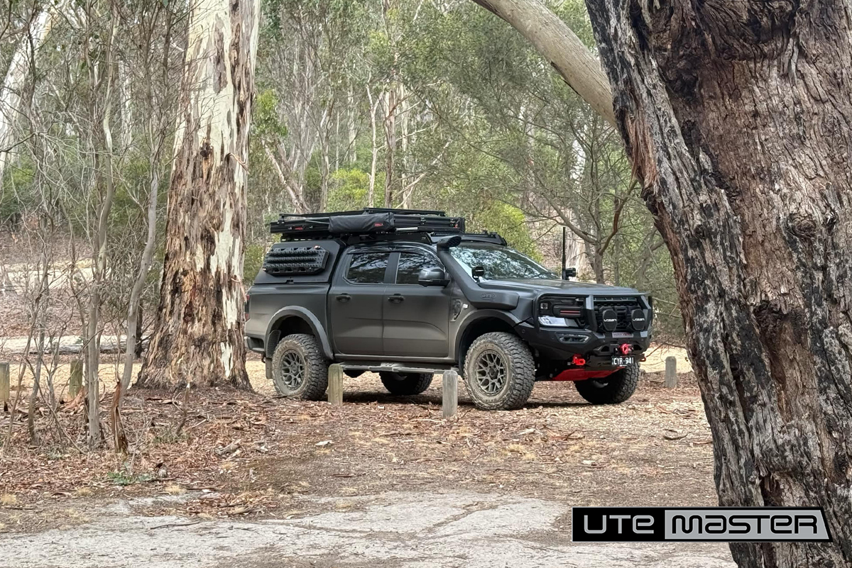 The ultimate 4x4 ford ranger matte black tub canopy