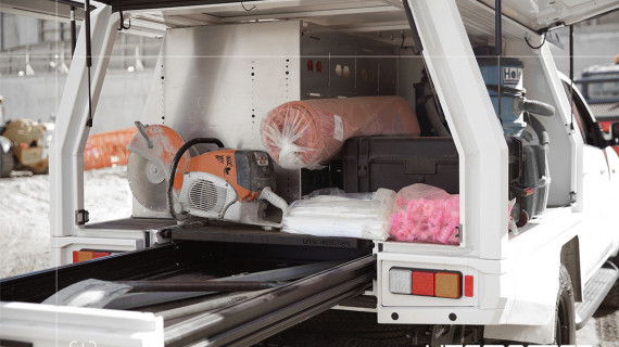 Toyota Hilux Canopy Ute White Concreting Roof Rack Central Locking Utemaster Trailcore Tray 8 v2