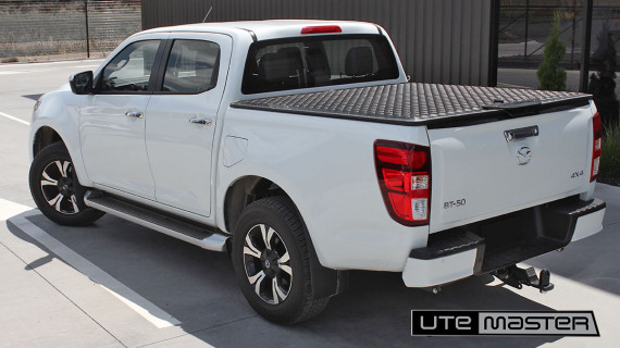 Ute Hard Lid to suit 2021 Mazda BT50 White Black Overlander