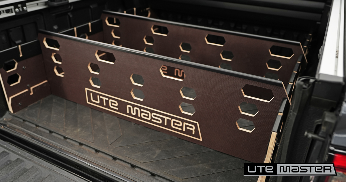 Utemaster Cargo Divider system for Ford Ranger Tub
