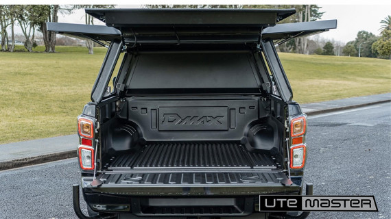 Utemaster Centurion Canopy Black Isuzu D Max 2021 Access Doors