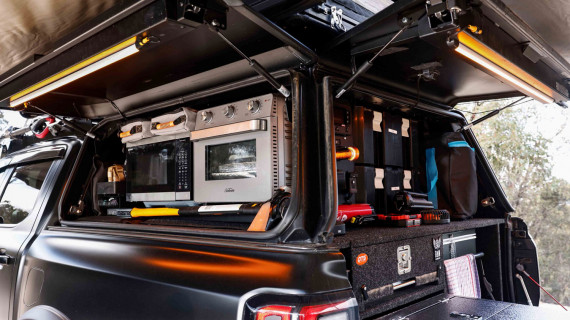 Utemaster Ford Ranger Canopy Build Best in Australia Overland Touring Cooking Setup