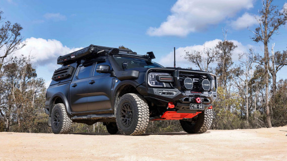 Utemaster Ford Ranger Canopy Build Best in Australia Overland Touring Matte black Wrap