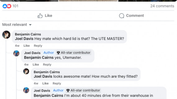 Utemaster Load Lid Feedback BYD 7
