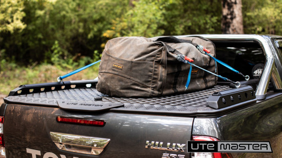 Utemaster Load Lid with Destroyer Side Rails 4x4 Camping Toyota Hilux Swag Storage