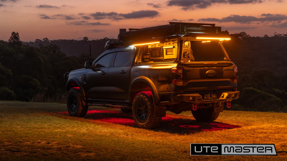 Utemaster Canopy for Overlanding Ranger Tub Canopy Lighting Options