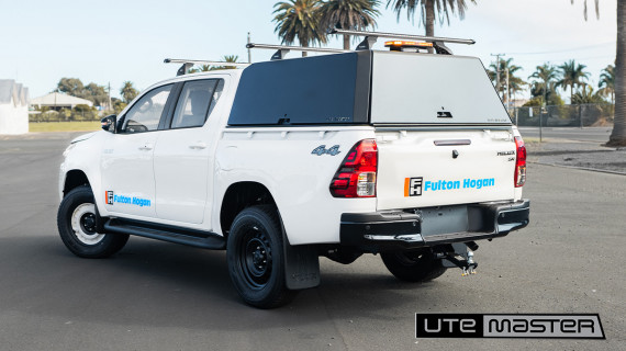 Utemaster Centurion Tub Canopy to suit Toyota Hilux White Fleet Vehicle
