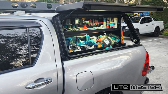 Utemaster Tradie Plumbing Builder Ute Fitout Trade Ute Tub Canopy Hilux Roof Racks