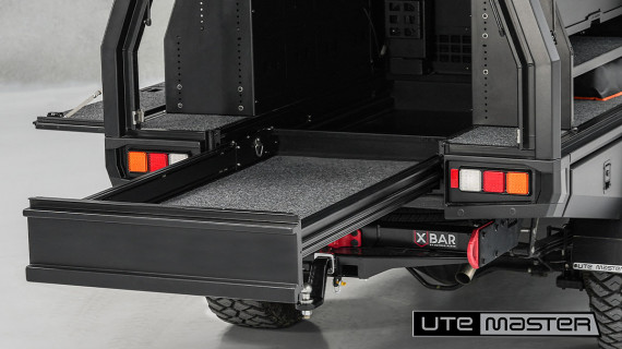 Utemaster TrailCore Service Body Centre Drawer Tool Storage Tradie Ute Setup Overlanding 4WD Camping Adventure