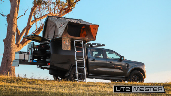 Utemaster TrailCore Service Body to suit Ford Ranger Sport Raptor Wildtrak XLT Camping Roof Top Tent Overlanding Portable Fridge Adventure Gear