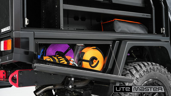 Utemaster TrailCore Service Body to suit Toyota Hilux Under Body Toolbox Accessories
