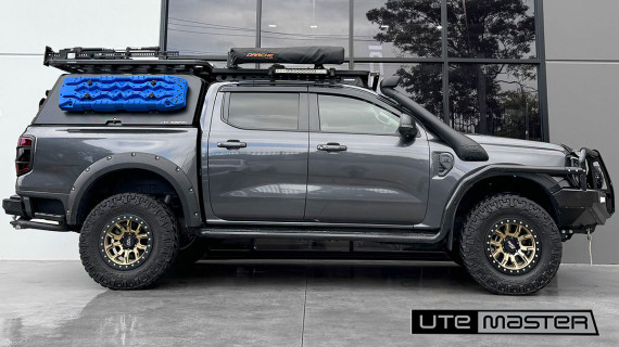 Utemaster Tub Canopy to suit Ford Ranger 2026 Overlanding Roof Rack Setup 4x4 Tub Accessories