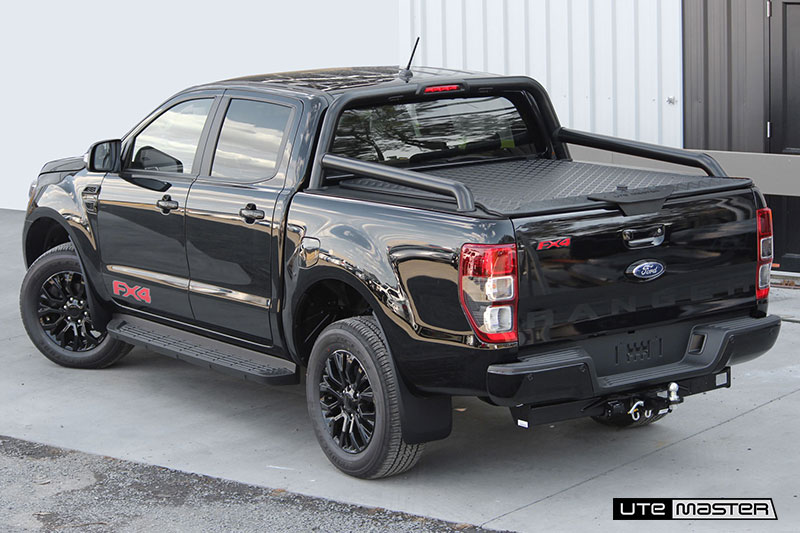 Hard Lid to suit 2020 Ford Ranger FX4 Black Sports Bars Load Lid by Utemaster