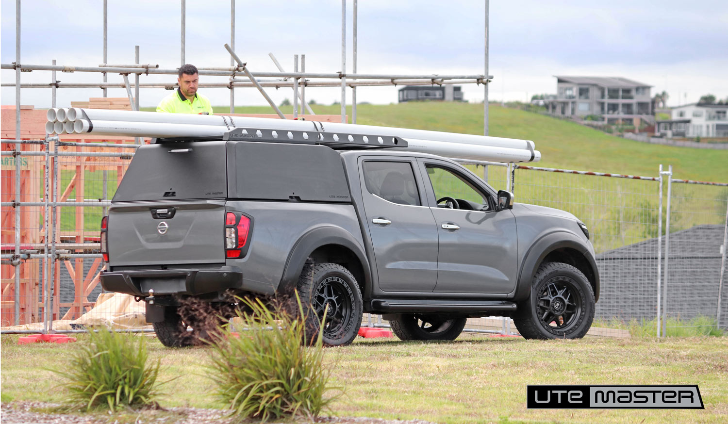 Utemaster Centurion Ute Canopy to suit Nissan Navara 4x4 Tradie Ute Grey Black Navara AUS