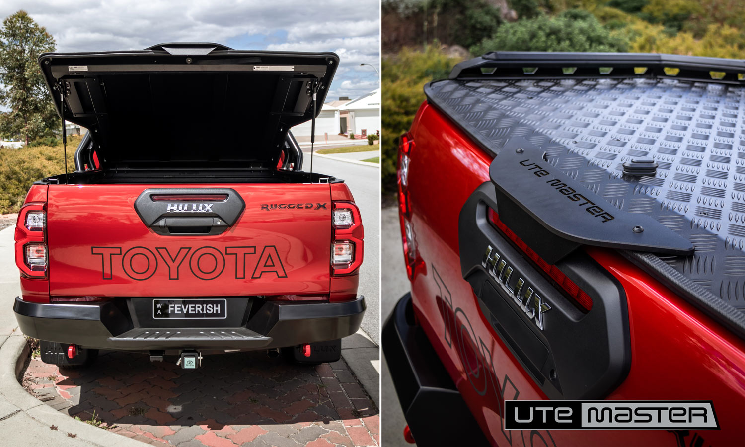Utemaster Load Lid to suit Toyota Hilux Rugged X Tub Cover Hard Lid
