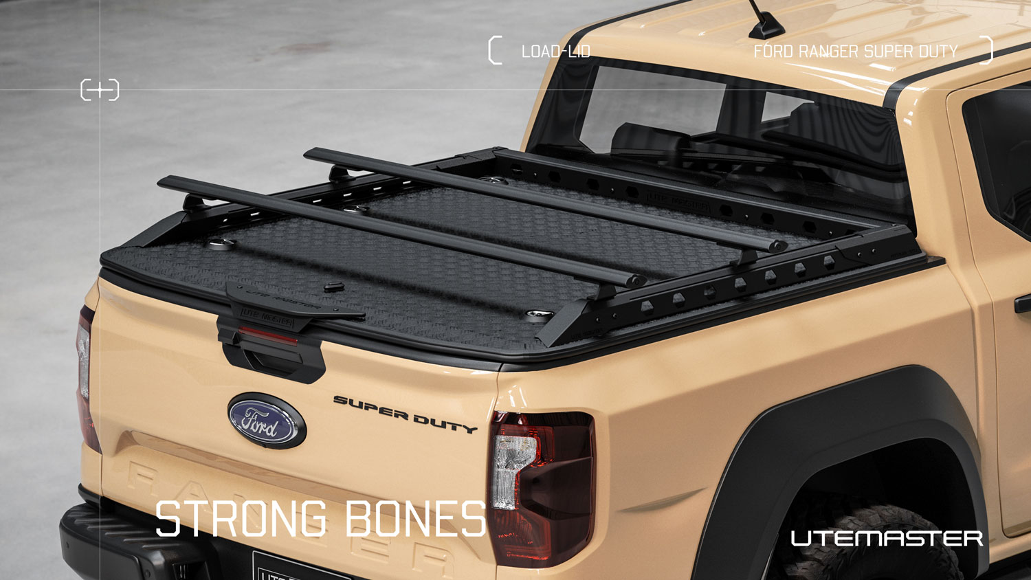 Utemaster Ute Hard Lid to suit the Ford Ranger Super Duty Tub Cover Tonneau v2