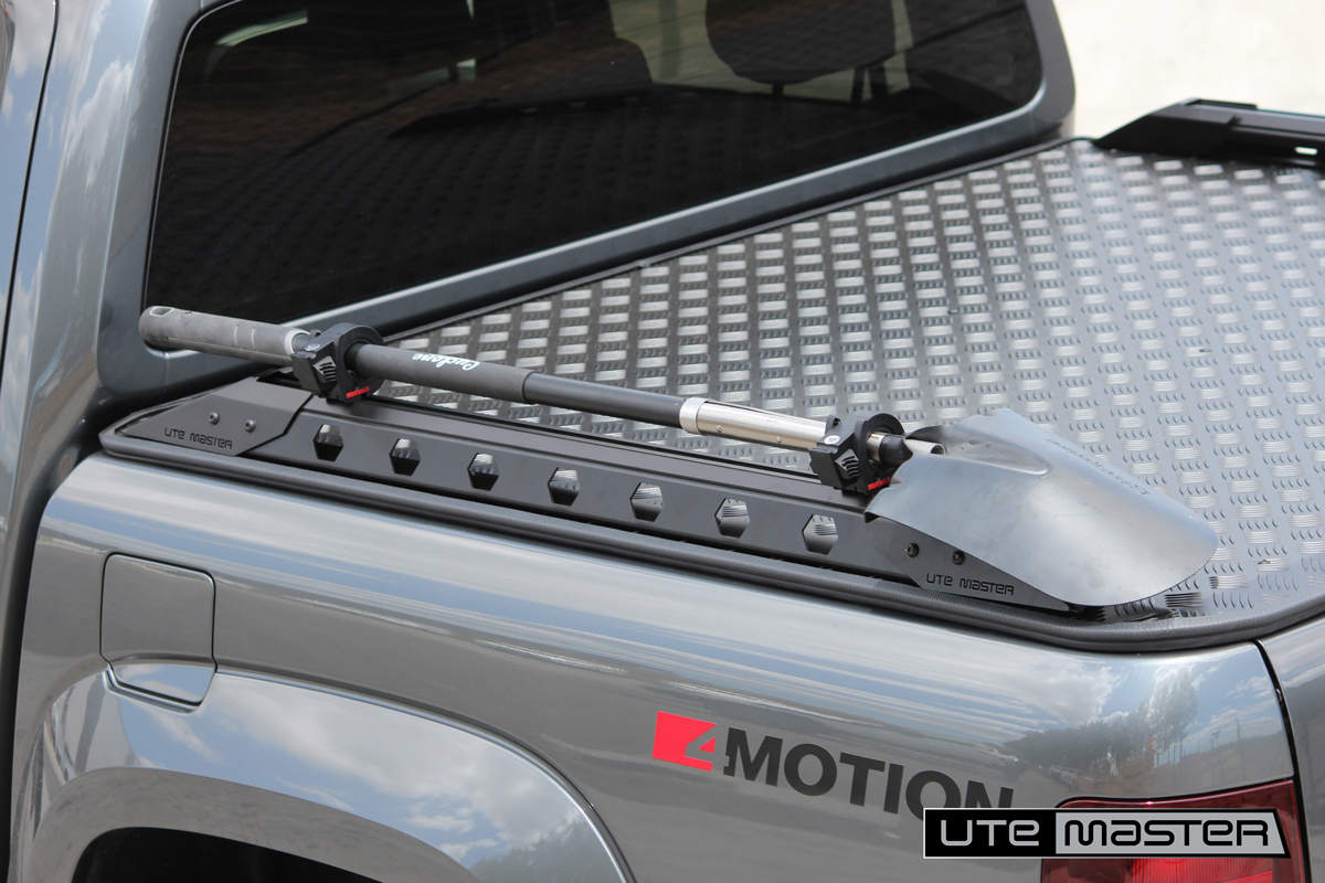 Volkswagen Amarok Grey Utemaster Load Lid With Destroyer Rails and Tool Mount Kit