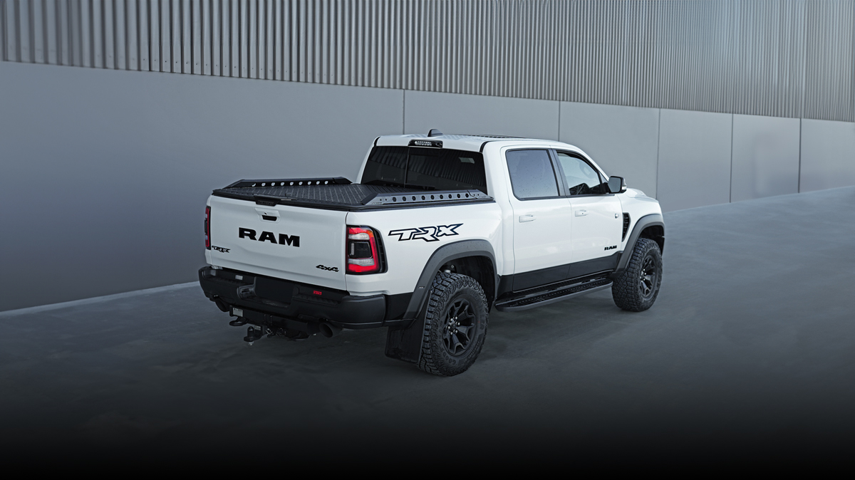 Ram TRX 2023 Ute White Utemaster Load Lid Destroyer Side Rails