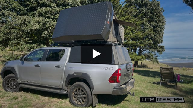 Ute Canopy with Roof Top Tent for Overlanding