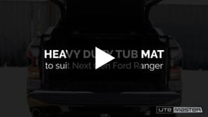 Rubber Tub Mat to suit Next-Gen Ford Ranger